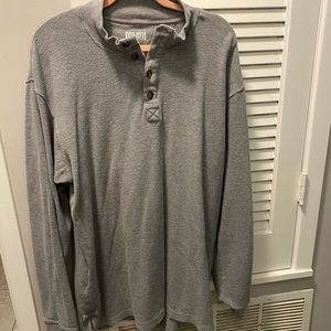 Henley gray sweater